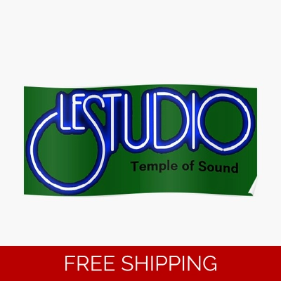 Le Studio Poster White & Blue TOS Logo Black